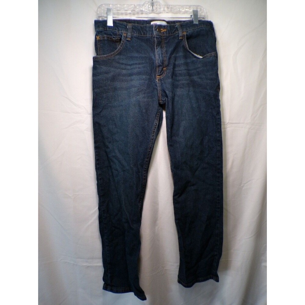 Wrangler Boys' Blue Denim Jeans Husky 16 100% Cotton 5 Pocket Straight